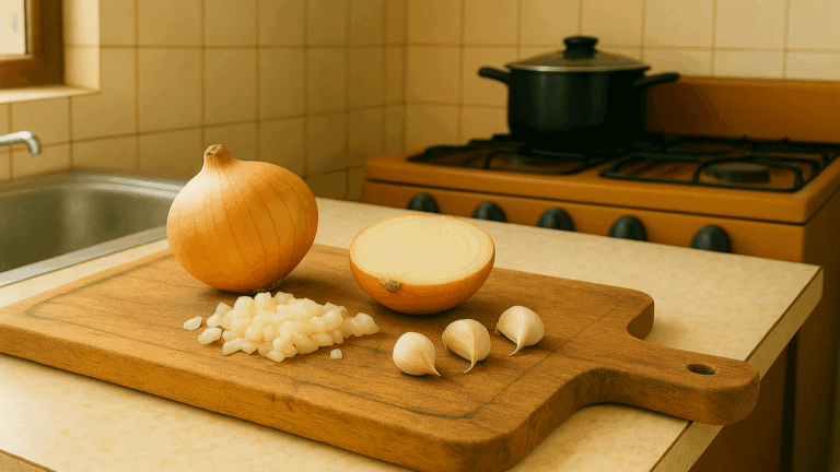 3 trucos caseros para eliminar el olor a ajo y cebolla de la tabla de cortar
