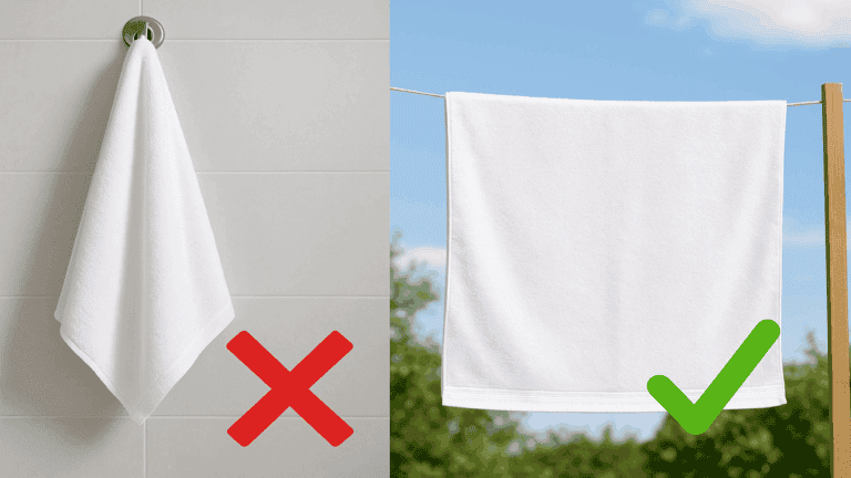 5 razones para NO volver a dejar las toallas dentro del baño