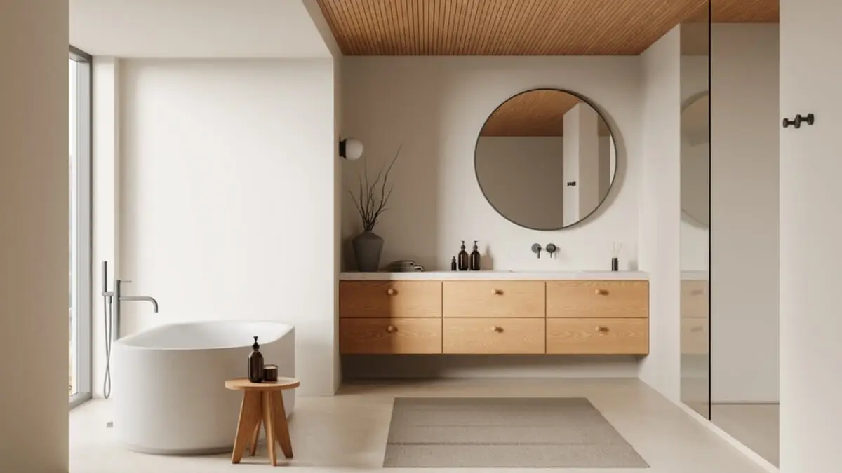 Baño con estilo minimalista