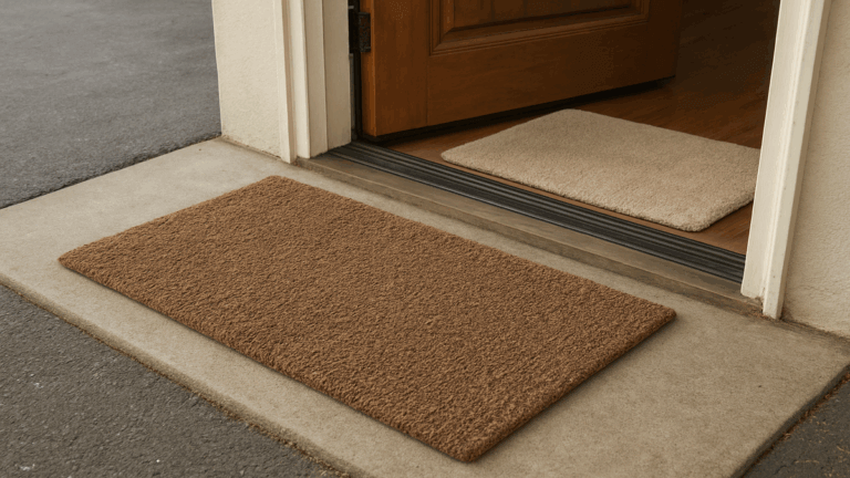Descubre el sistema de doble felpudo que mantiene la suciedad fuera de tu casa