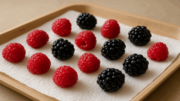 Cinco minutos y cero moho: el método que mantiene las frambuesas y moras frescas por días