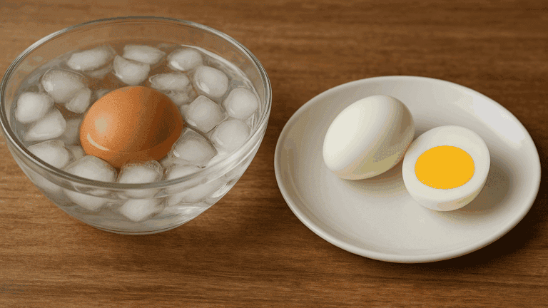 Huevos duros que se pelan solos: el método del agua helada que nunca falla