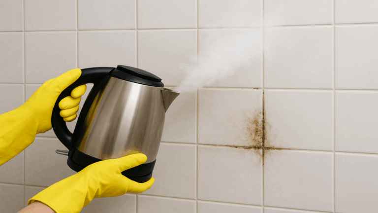 Azulejos blancos sin químicos: el truco casero con vapor que sí funciona