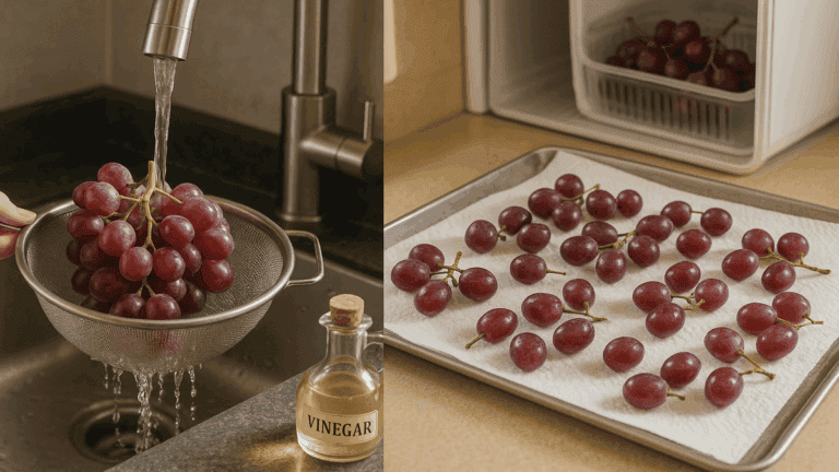 Uvas frescas por más tiempo: el método correcto para lavarlas y almacenarlas