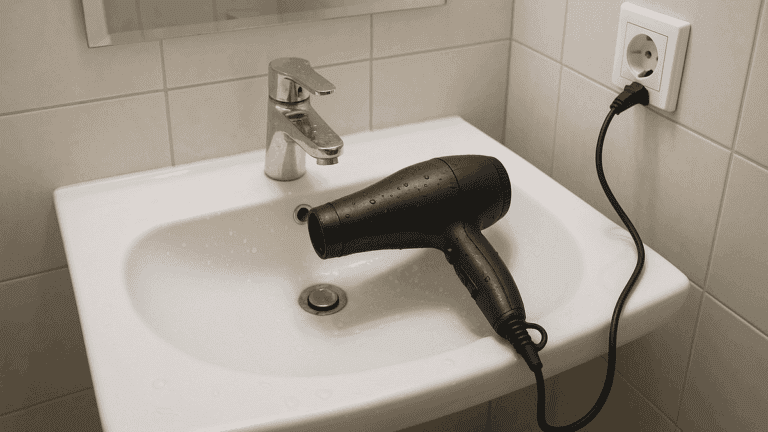 5 errores al usar planchas y secadores en el baño que ponen en riesgo tu seguridad