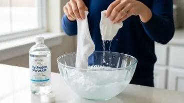 Cómo blanquear calcetines percudidos usando agua oxigenada