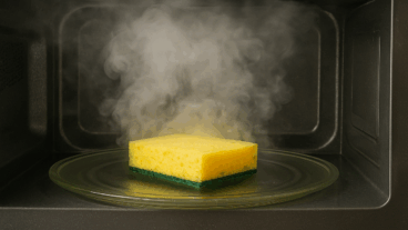 Cómo usar el microondas para desinfectar esponjas de forma segura