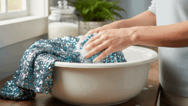 Así debes lavar tus prendas con lentejuelas y brillos para evitar que se caigan