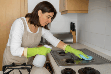 Cómo limpiar tu estufa de gas en 8 pasos y dejarla como nueva