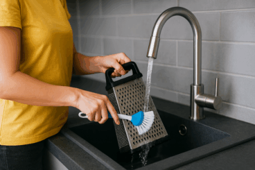 Cómo limpiar el rallador sin cortarte ni dejar restos entre los agujeros