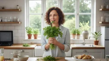 El truco con perejil que combate el aliento a ajo en 2 minutos