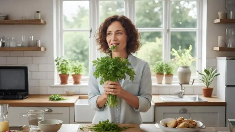 El truco con perejil que combate el aliento a ajo en 2 minutos