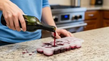 ¿Por qué deberías congelar el vino sobrante en cubiteras?