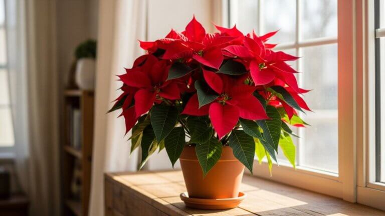 Guía para que tu Flor de Pascua llegue viva y roja hasta la próxima Navidad