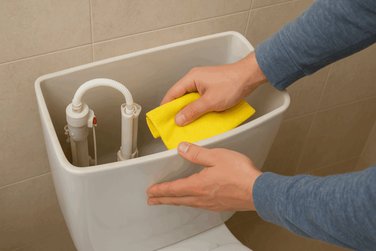 ¿Cómo limpiar el tanque del inodoro para evitar malos olores?