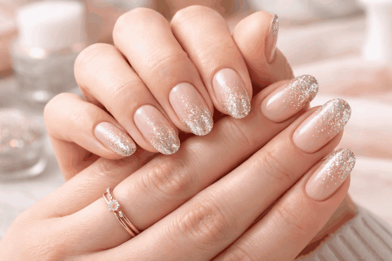 Manicura Glitter Fade: el estilo más favorable para disimular una uña rota o manchada