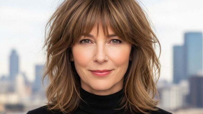 Corte 'Shaggy' con flequillo: el estilo que rejuvenece tu rostro después de los 50