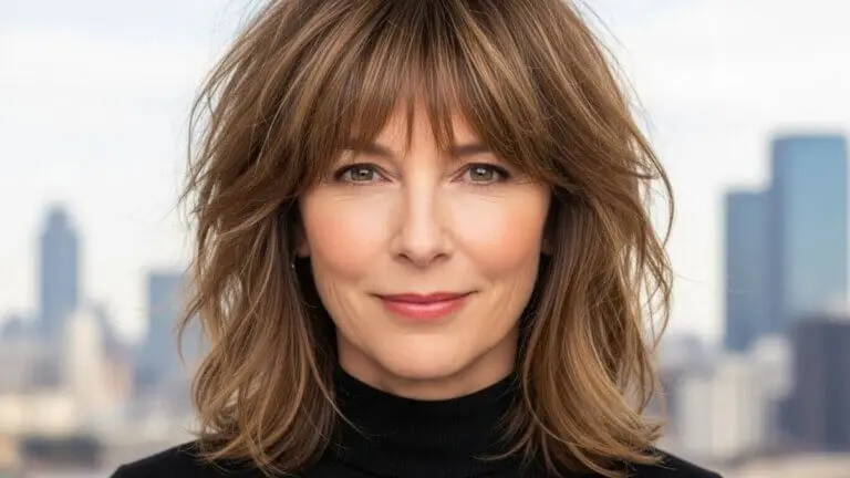 Corte 'Shaggy' con flequillo: el estilo que rejuvenece tu rostro después de los 50