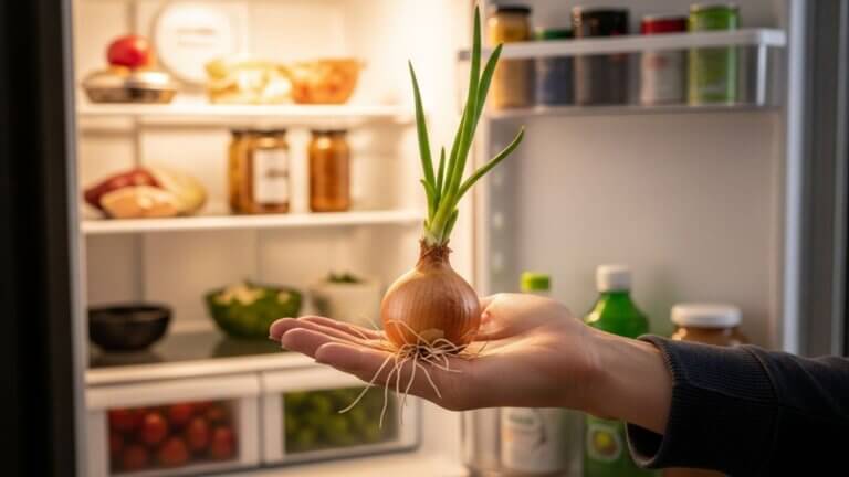 El error que hace que el ajo y la cebolla broten en la nevera: así puedes evitarlo