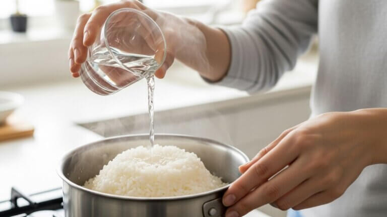 Cómo recalentar el arroz de ayer para que parezca recién hecho (y no quede seco)