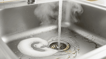 ¿Cada cuánto deberías verter agua caliente y jabón por el desagüe del fregadero?