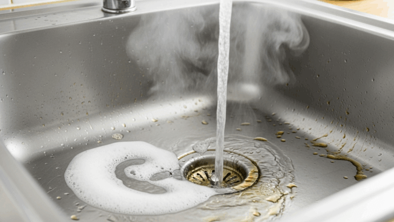 ¿Cada cuánto deberías verter agua caliente y jabón por el desagüe del fregadero?