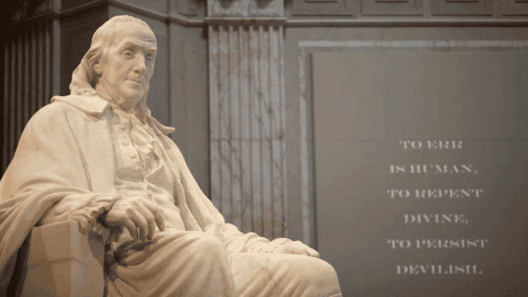 Benjamin Franklin, polímata, "Es mejor bien hecho que bien dicho"