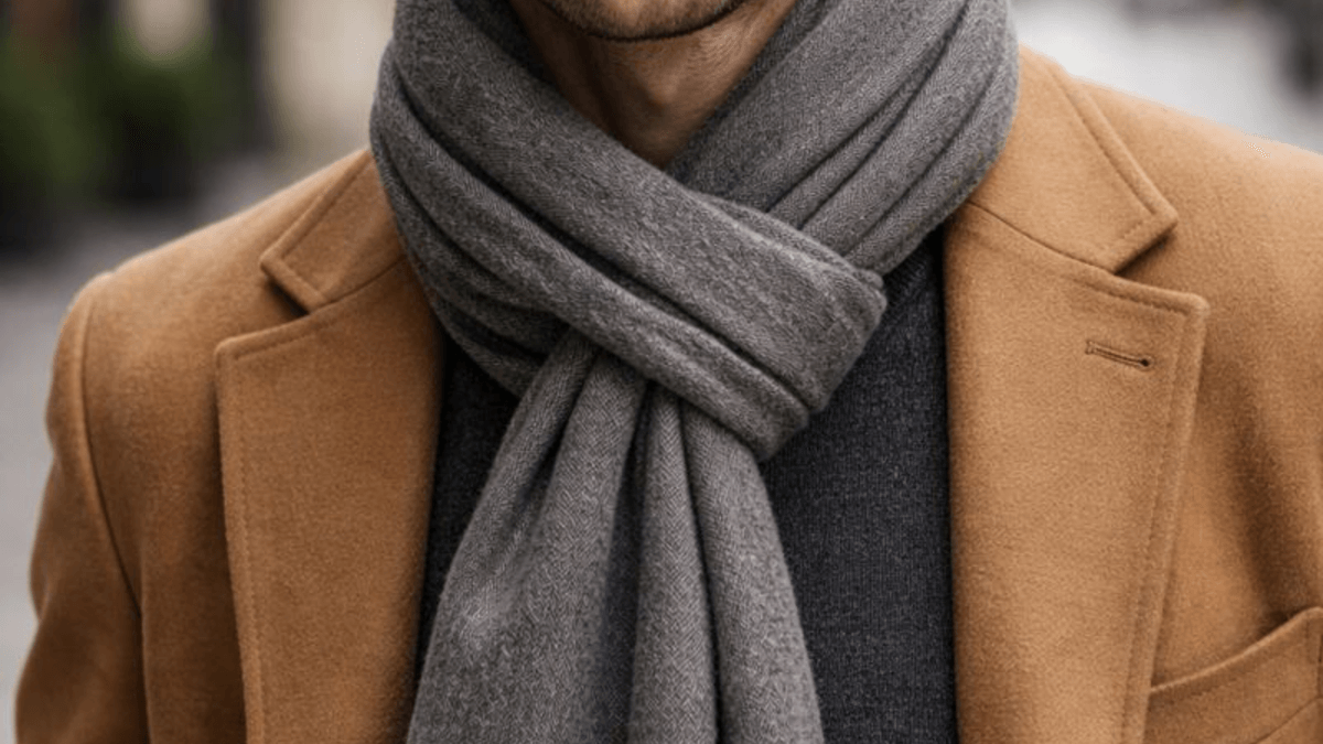 Bufanda con nudo parisino o francés