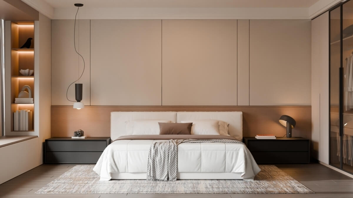 Dormitorio minimalista