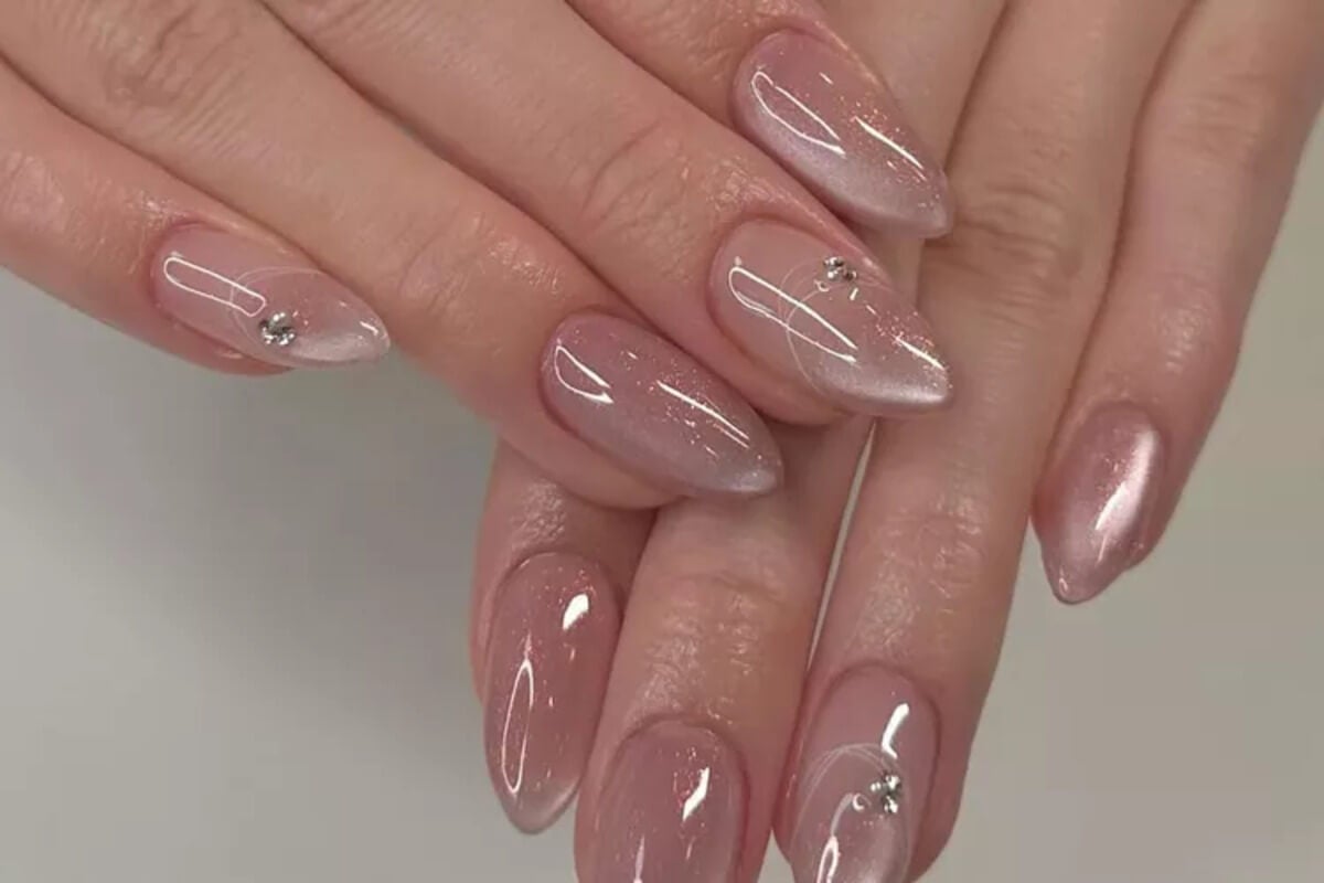Tendencia glass nails