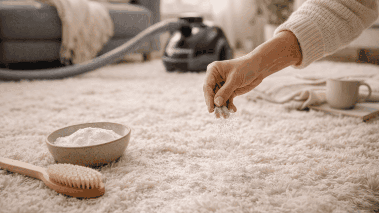 Guía para limpiar una alfombra de pelo largo en seco sin químicos agresivos (ni mojarla en invierno)