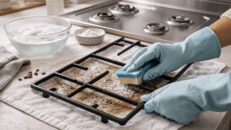 Guía para limpiar los quemadores y parrillas de tu estufa de gas sin arruinar el acabado