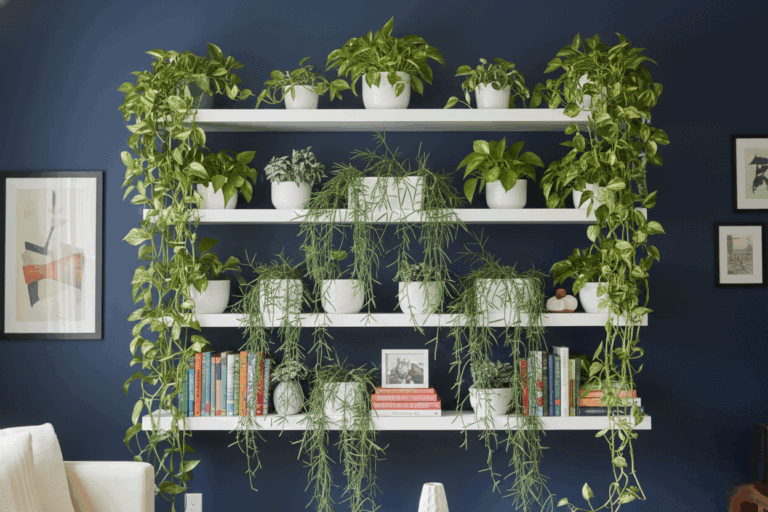 ¿Tienes poco espacio? Mira 7 plantas colgantes que crecen felices sobre armarios y estanterías