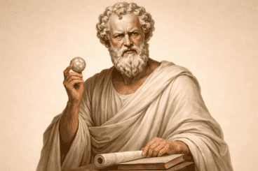 Demócrito, erudito griego: "el deseo desmesurado es la marca de un niño, no de un hombre"
