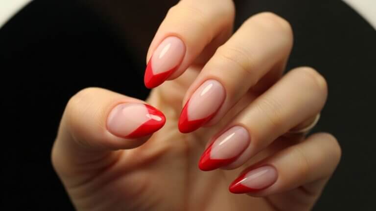 Heart French Tips