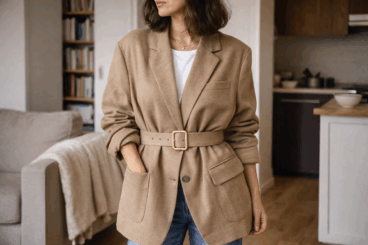 Cómo usar chaquetas oversize sin verte ancha y recta: 6 consejos de estilo
