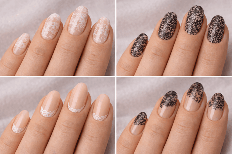 “Lace nails”: 7 estilos de la manicura efecto encaje más sexy del invierno