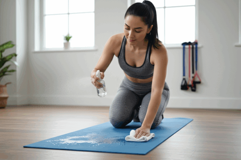 Cómo limpiar y desinfectar tu esterilla de yoga sin dañarla con químicos