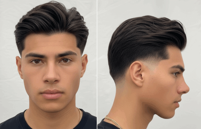 Slick back con taper suave