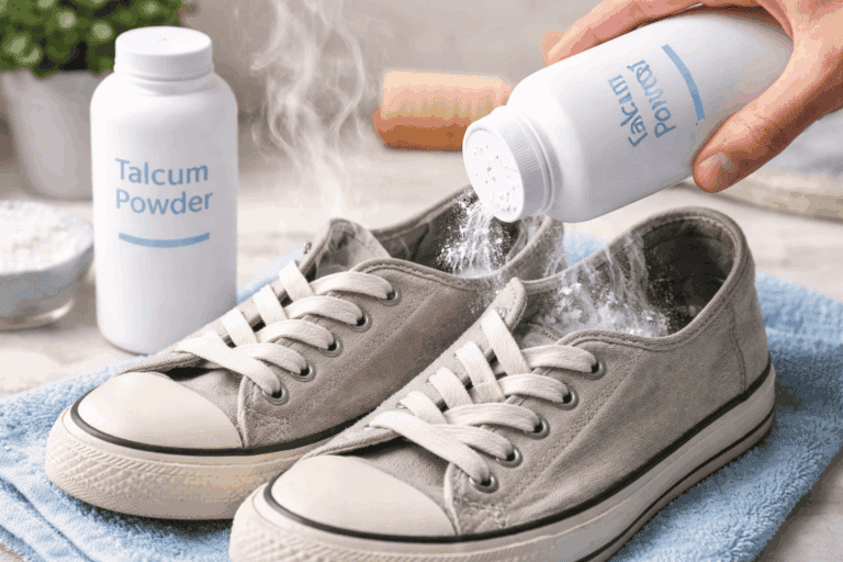 7 usos ocultos del talco de bebé para la limpieza del hogar