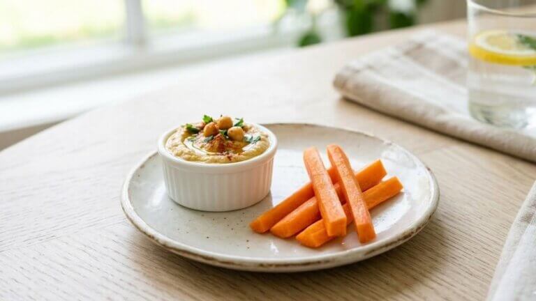 Palitos de zanahoria con Hummus