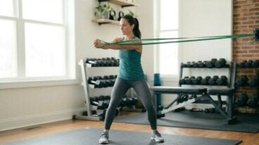 Una rutina con banda elástica fácil de copiar: 5 ejercicios para mover todo el cuerpo