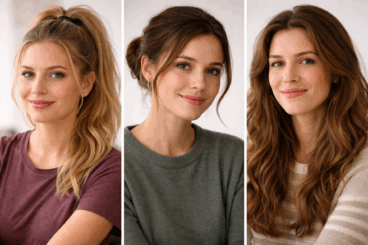 ¿Coleta alta, moño bajo o pelo suelto? Cuál te favorece cuando el cabello está seco y con frizz