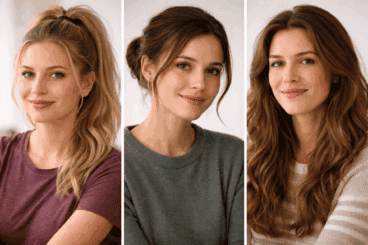 ¿Coleta alta, moño bajo o pelo suelto? Cuál te favorece cuando el cabello está seco y con frizz