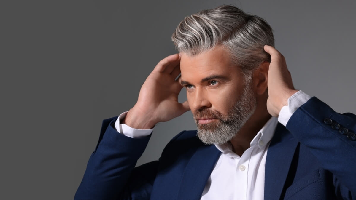 Corte pompadour de hombre