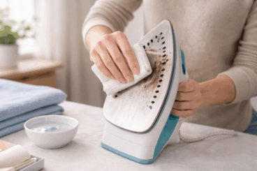 ¿Cómo quitar las manchas negras de la plancha de la ropa sin dañar la suela?