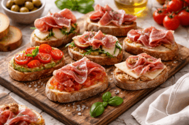 ¿Un antojo salado? Mira 6 montaditos con jamón serrano que se preparan en pocos minutos