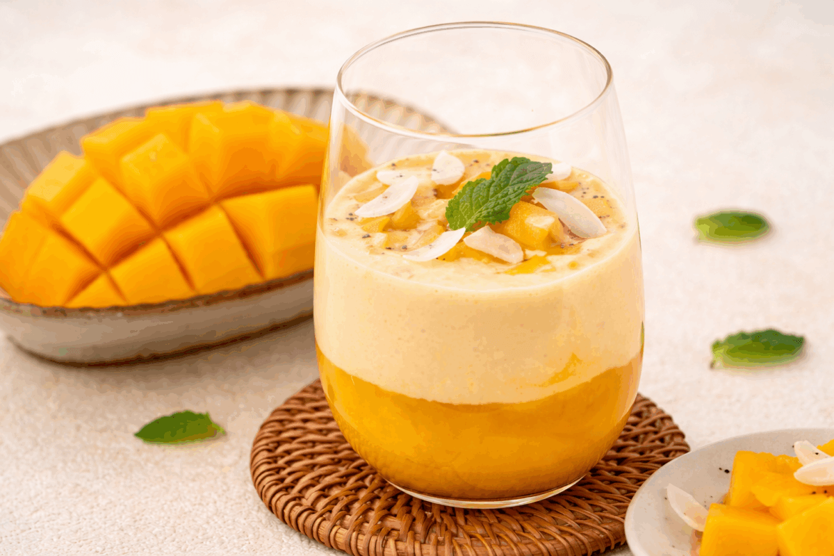 Parfait de mango y coco