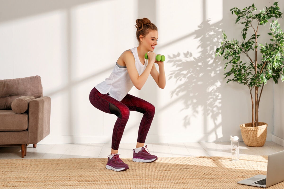 Sentadilla con mancuernas