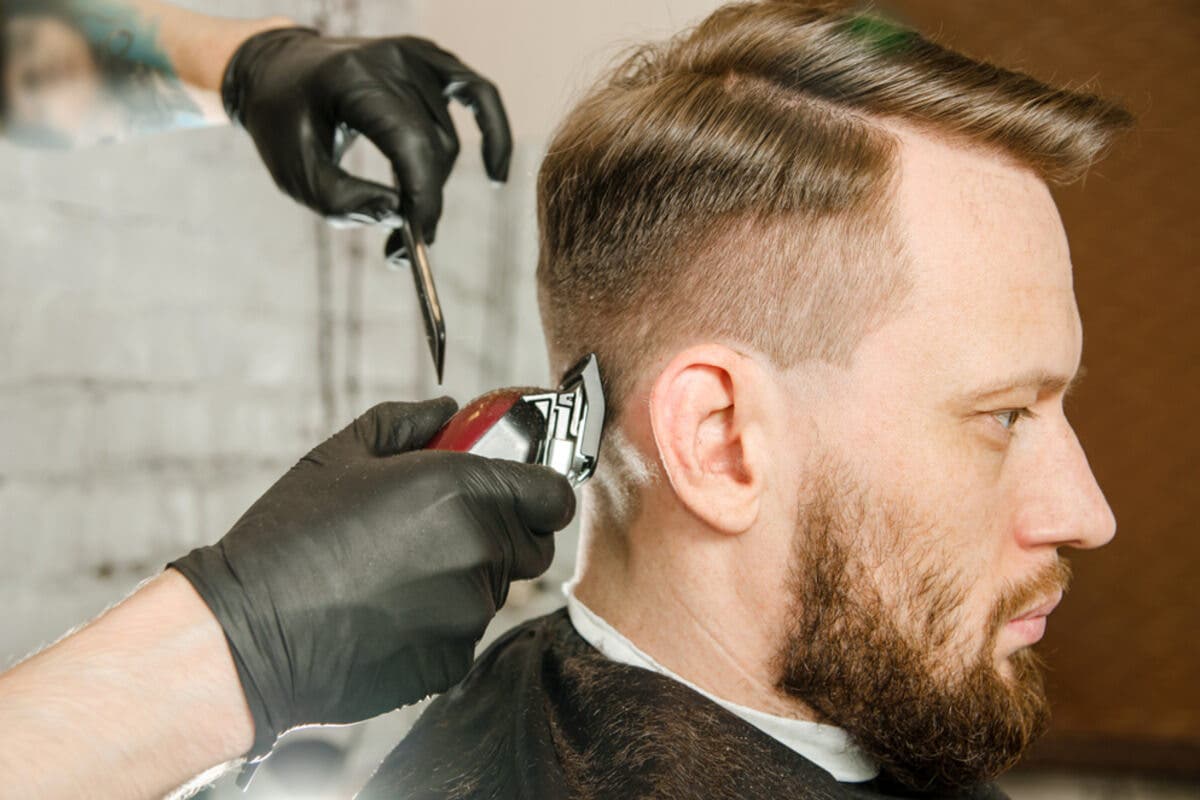 Corte de cabello side part